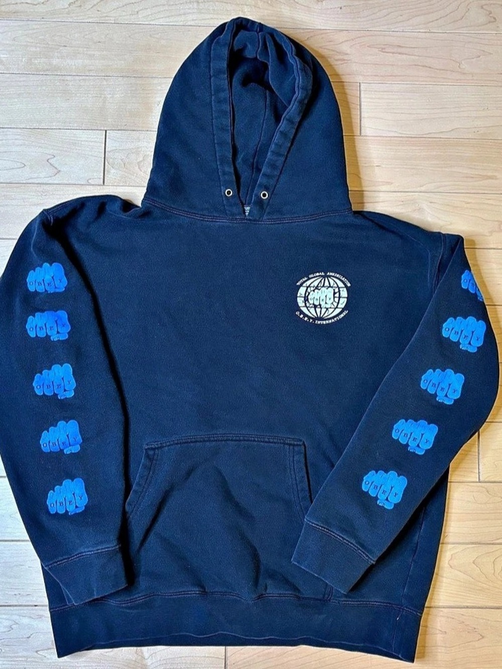 OBEY Total Global Annihilation Hoodie Black XL